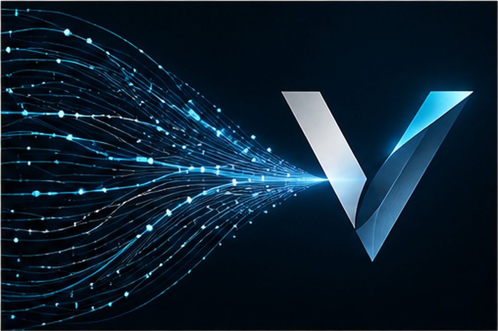 Vires abstract technology hero graphic