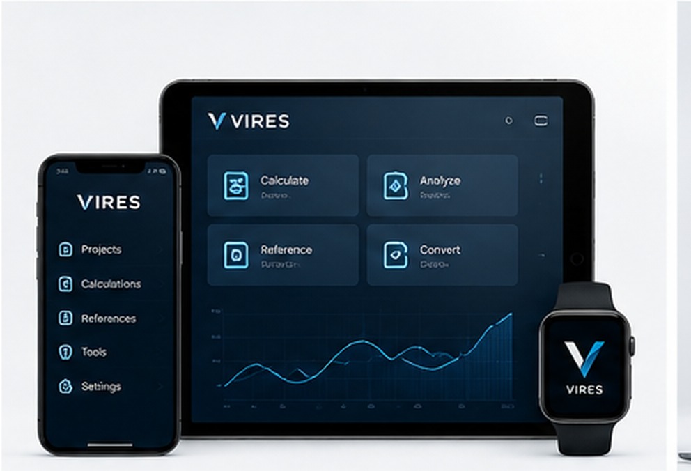 Vires individual applications device mockup